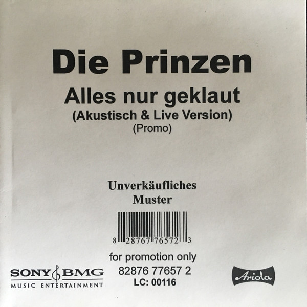 Cover for Alles Nur Geklaut by Die Prinzen